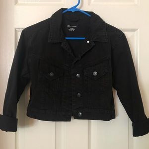 Women’s black cropped Jean jacket
